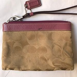 Coach change purse wristlet